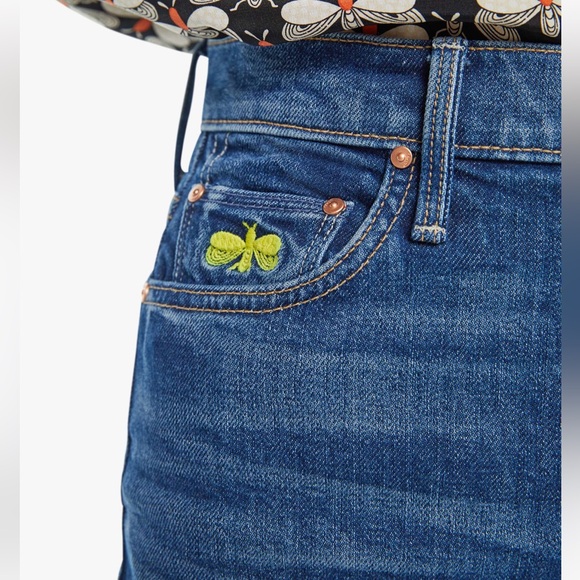 BRAND NEW MOTHER X LA DoubleJ The Tune Up Maven Sneak Jean in Middle Child Sz 26 - Picture 9 of 17